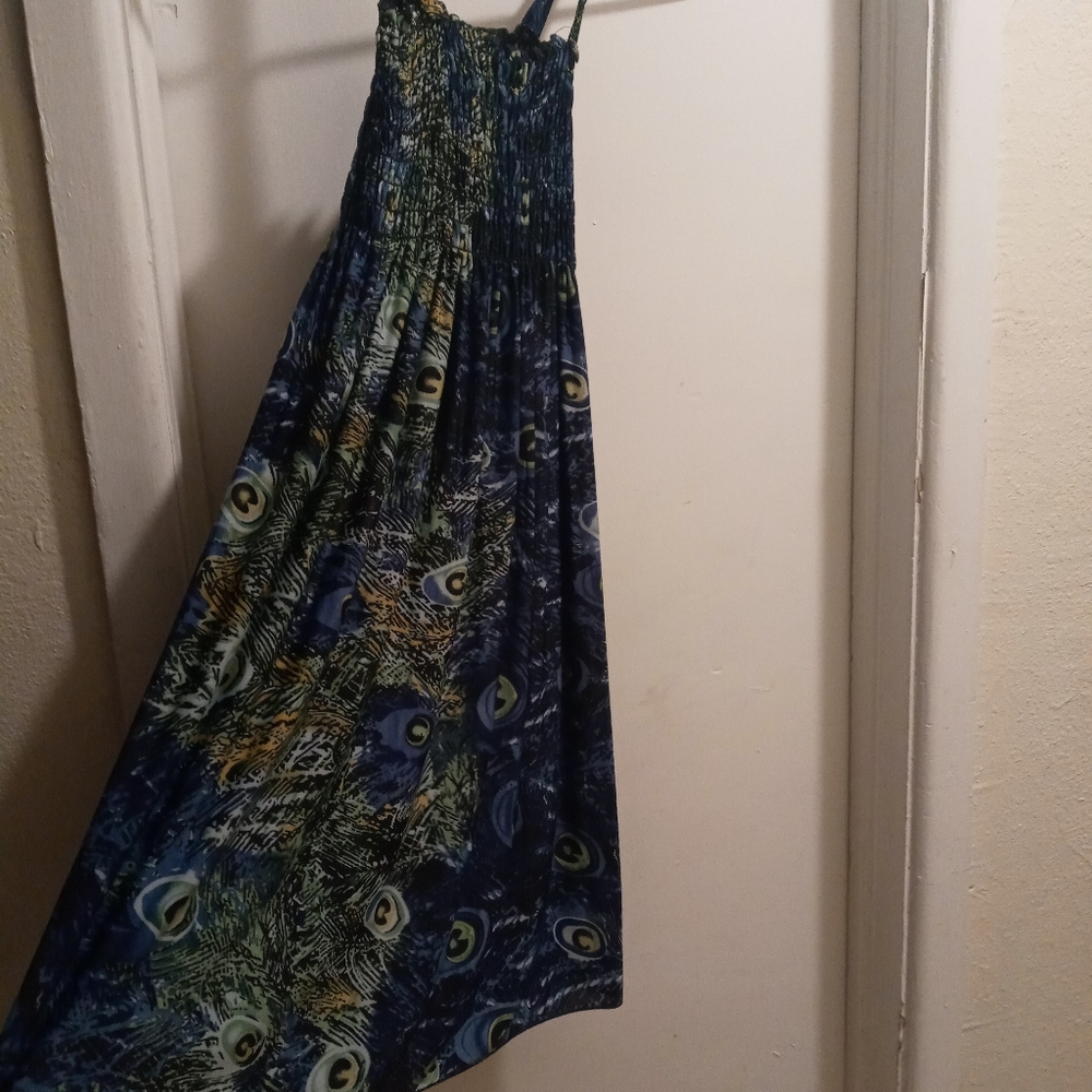 Peacock summer dress